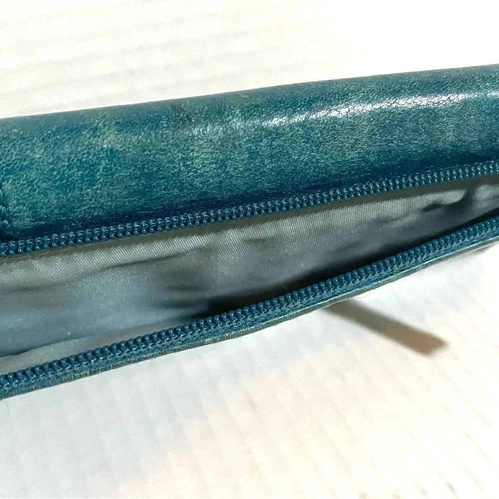 Coach vintage blue leather wallet